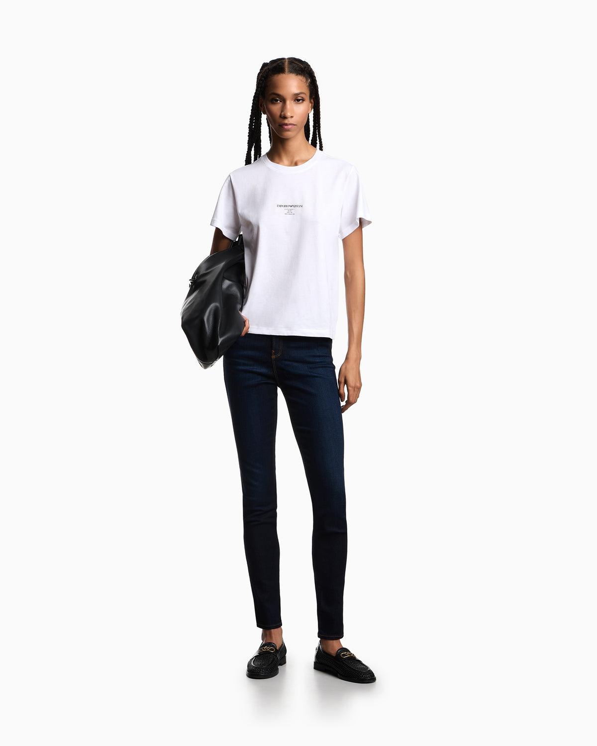 Emporio Armani J20 high-waisted super-skinny leg jeans in viscose denim