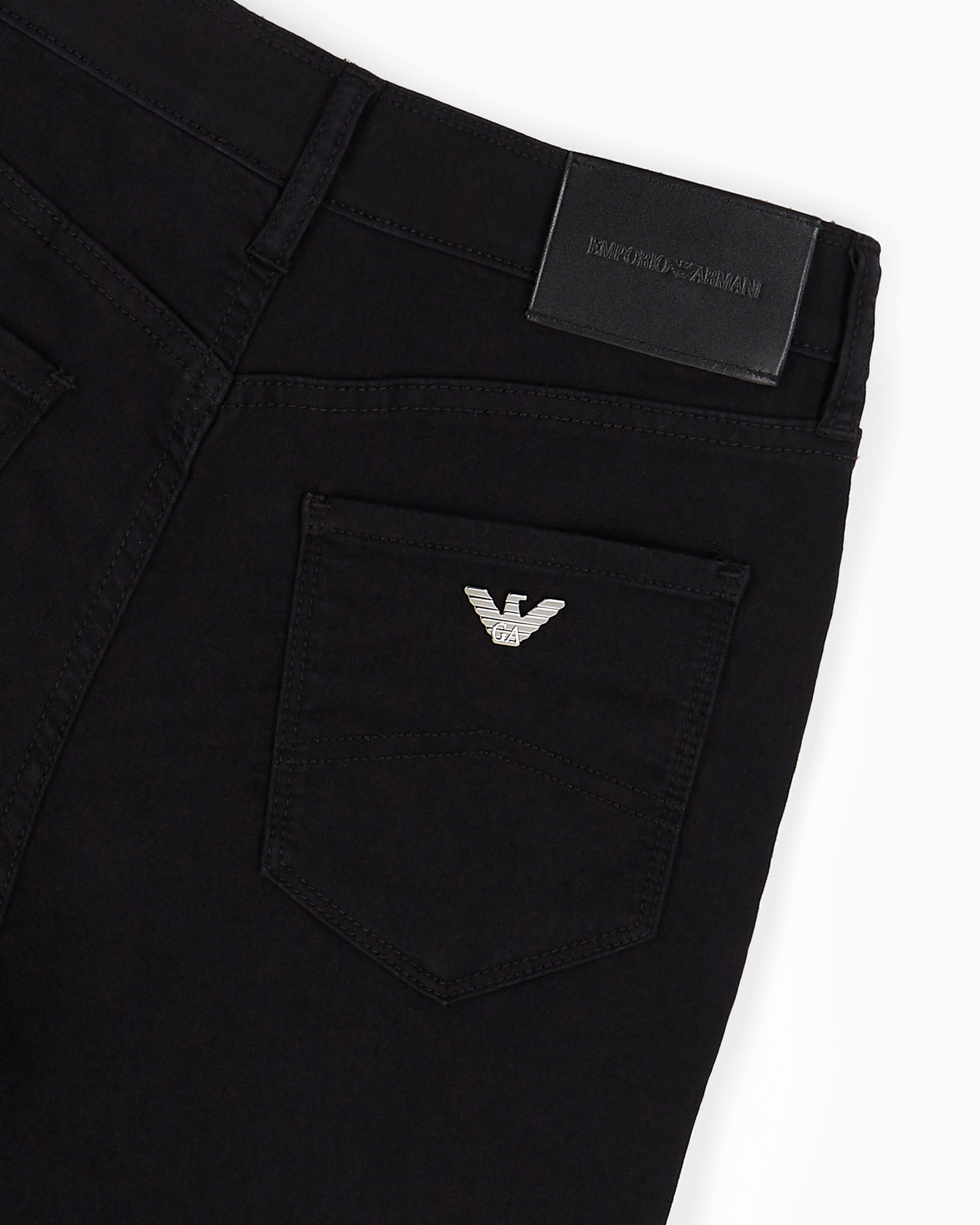 Emporio Armani Denim jeans with high waist and super skinny fit Essential