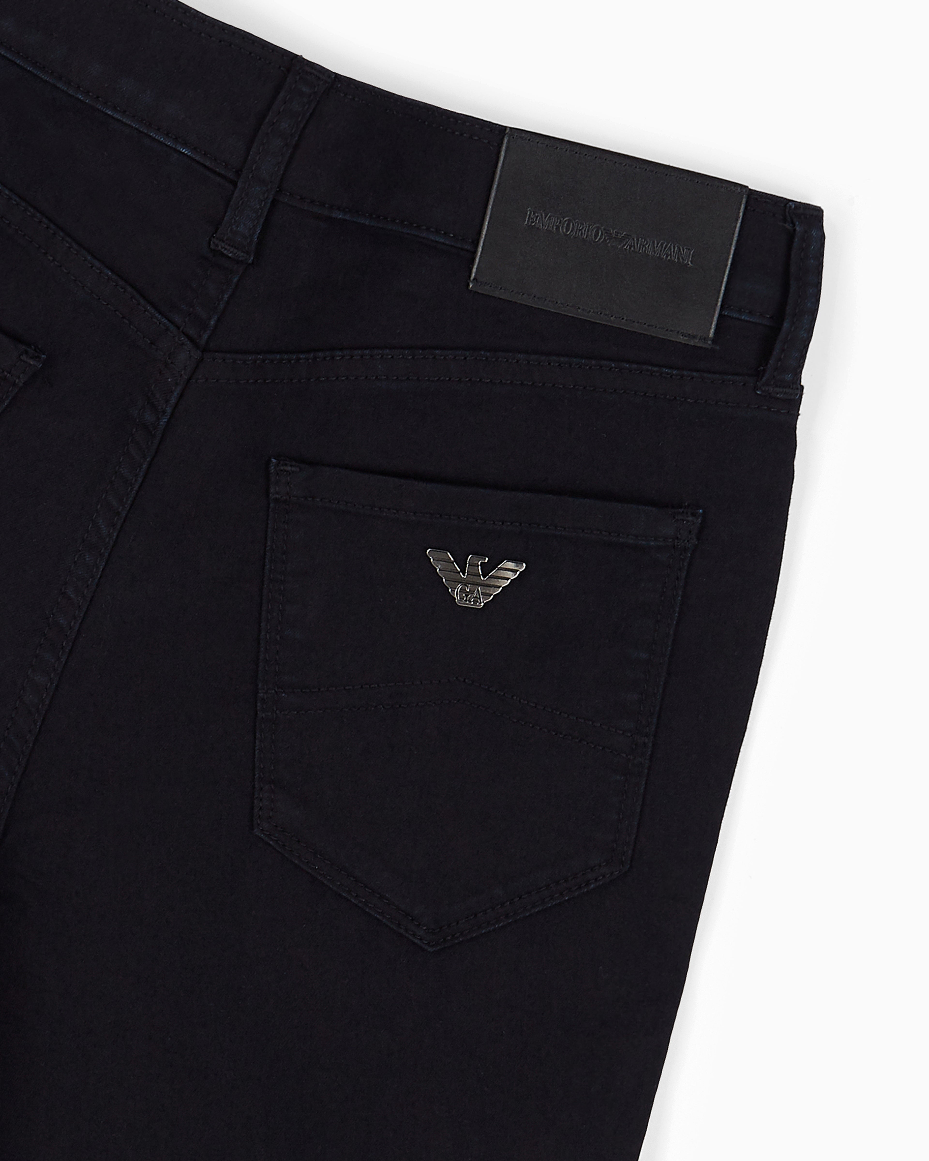 Emporio Armani Denim jeans with high waist and super skinny fit Essential