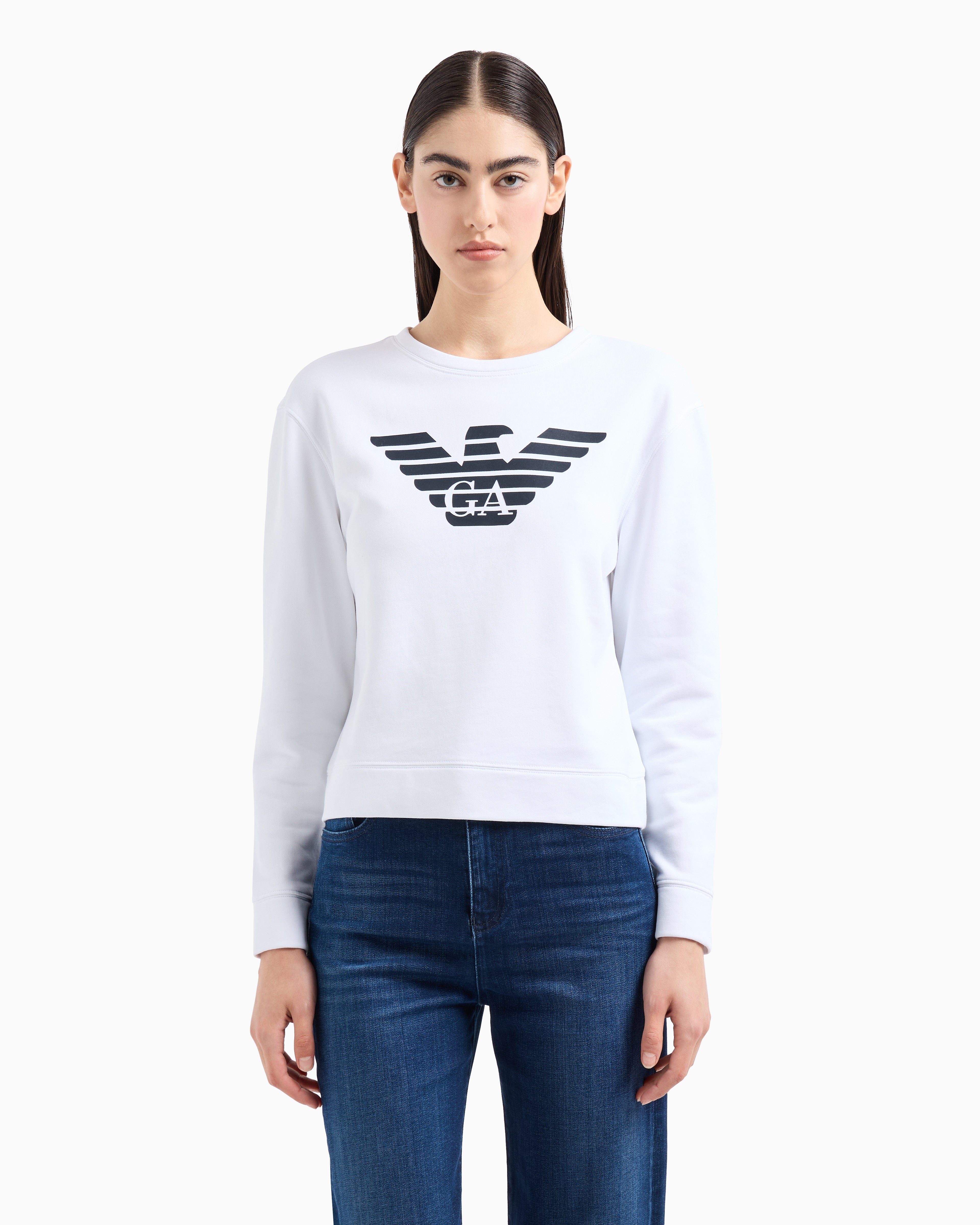 Emporio Armani ASV organic jersey sweatshirt with logo