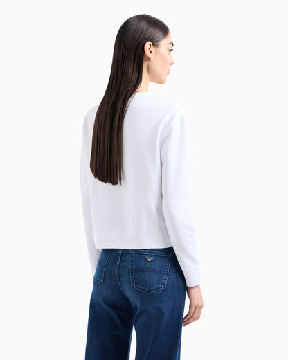 Emporio Armani ASV organic jersey sweatshirt with logo