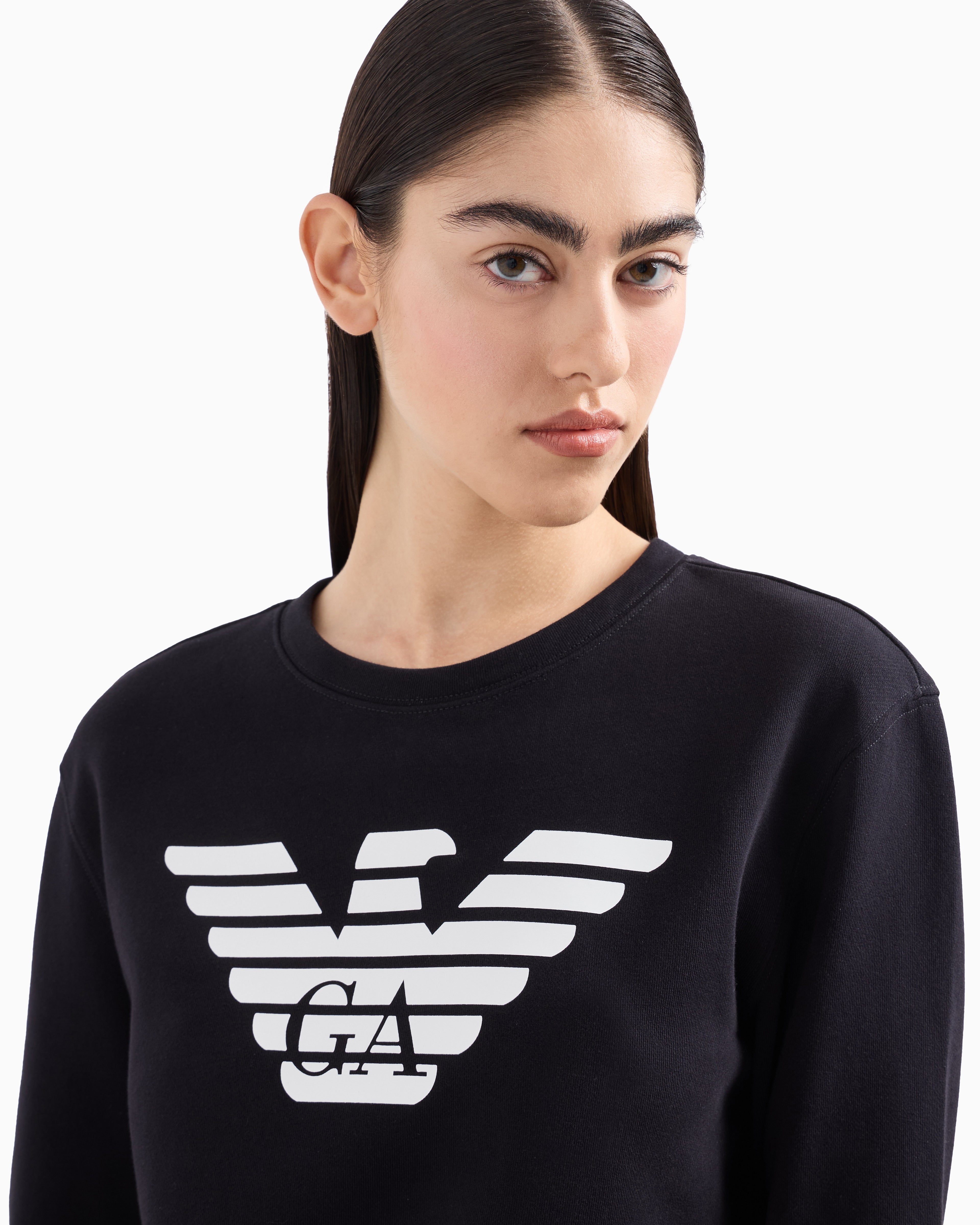 Emporio Armani ASV organic jersey sweatshirt with logo