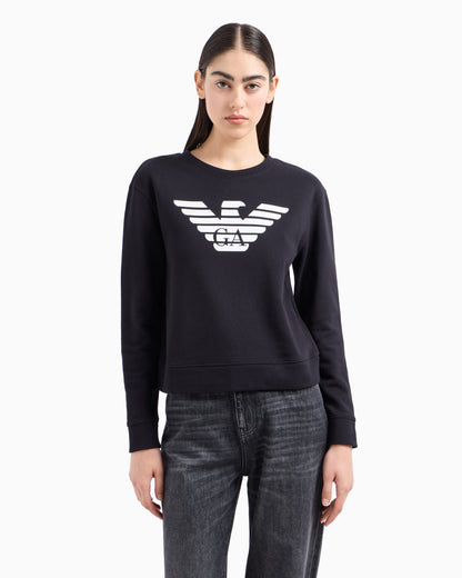 Emporio Armani ASV organic jersey sweatshirt with logo