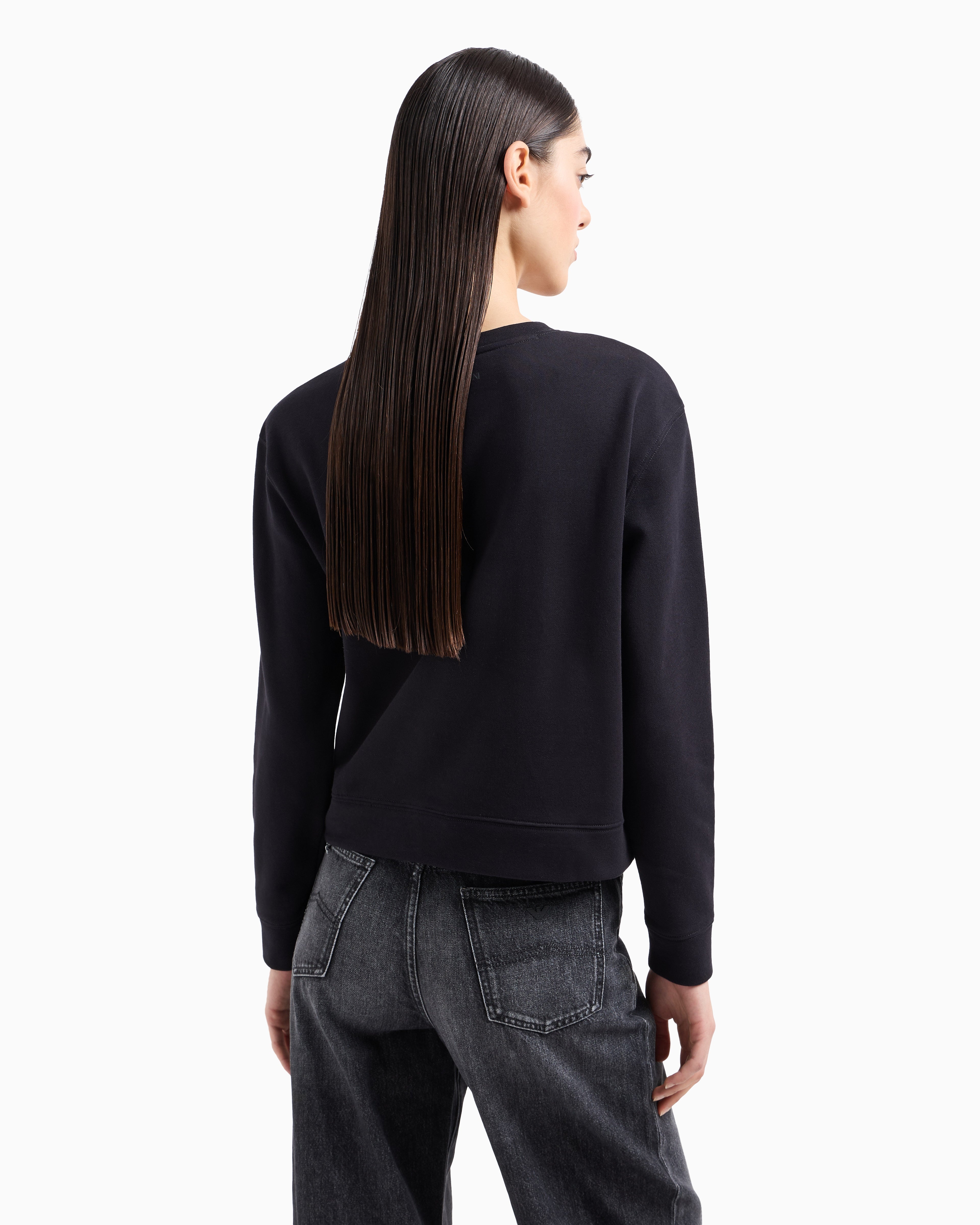 Emporio Armani ASV organic jersey sweatshirt with logo