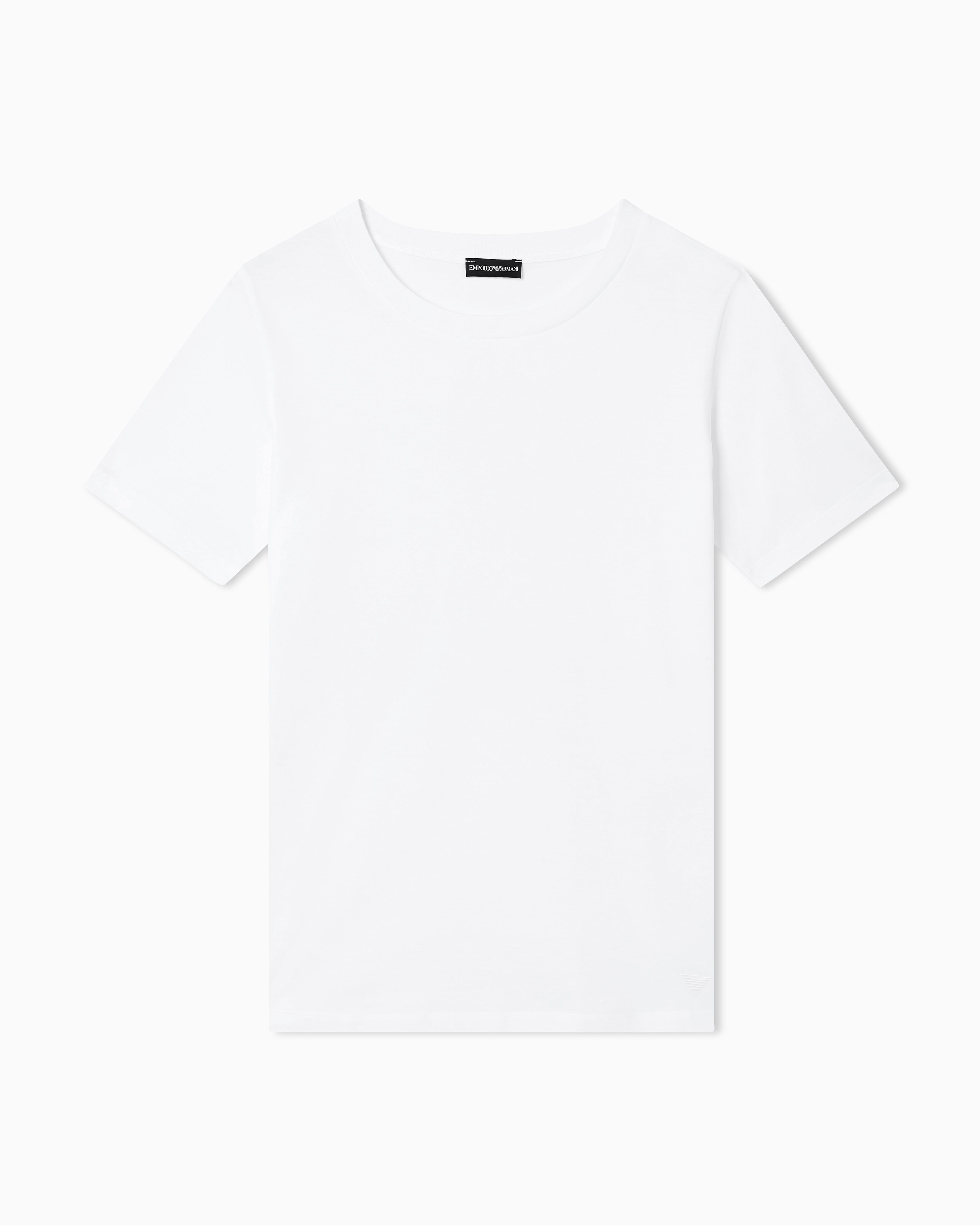 Emporio Armani Jersey t-shirt in Pima cotton with a crew neck Essential