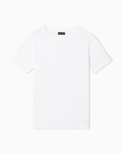 Emporio Armani Jersey t-shirt in Pima cotton with a crew neck Essential