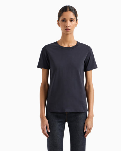 Emporio Armani Jersey t-shirt in Pima cotton with a crew neck Essential