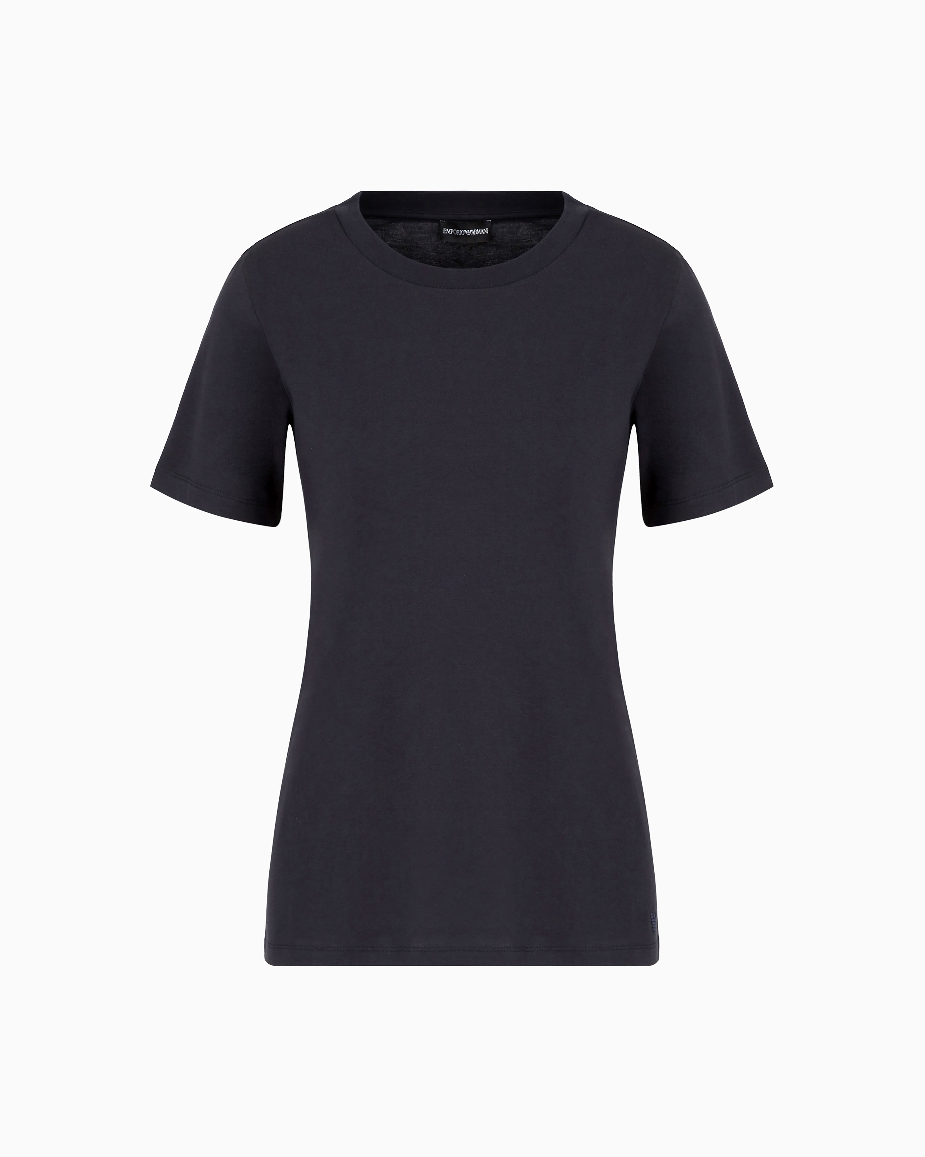Emporio Armani Jersey t-shirt in Pima cotton with a crew neck Essential