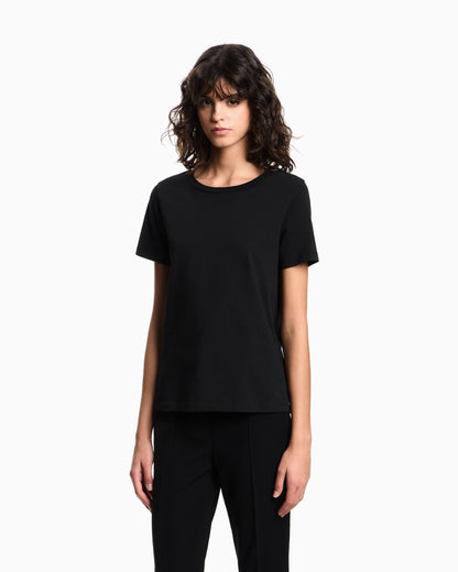 Emporio Armani Jersey t-shirt in Pima cotton with a crew neck Essential