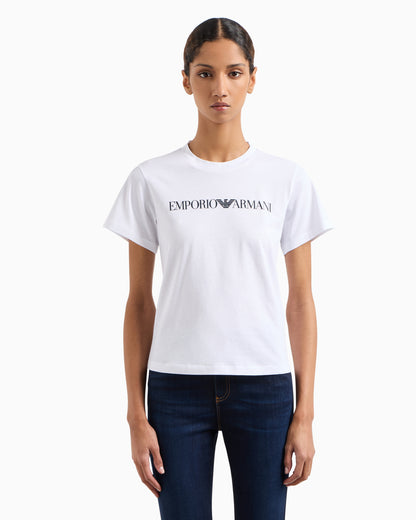 Emporio Armani ASV organic-jersey T-shirt with logo print
