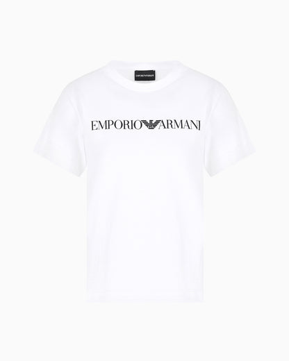 Emporio Armani ASV organic-jersey T-shirt with logo print
