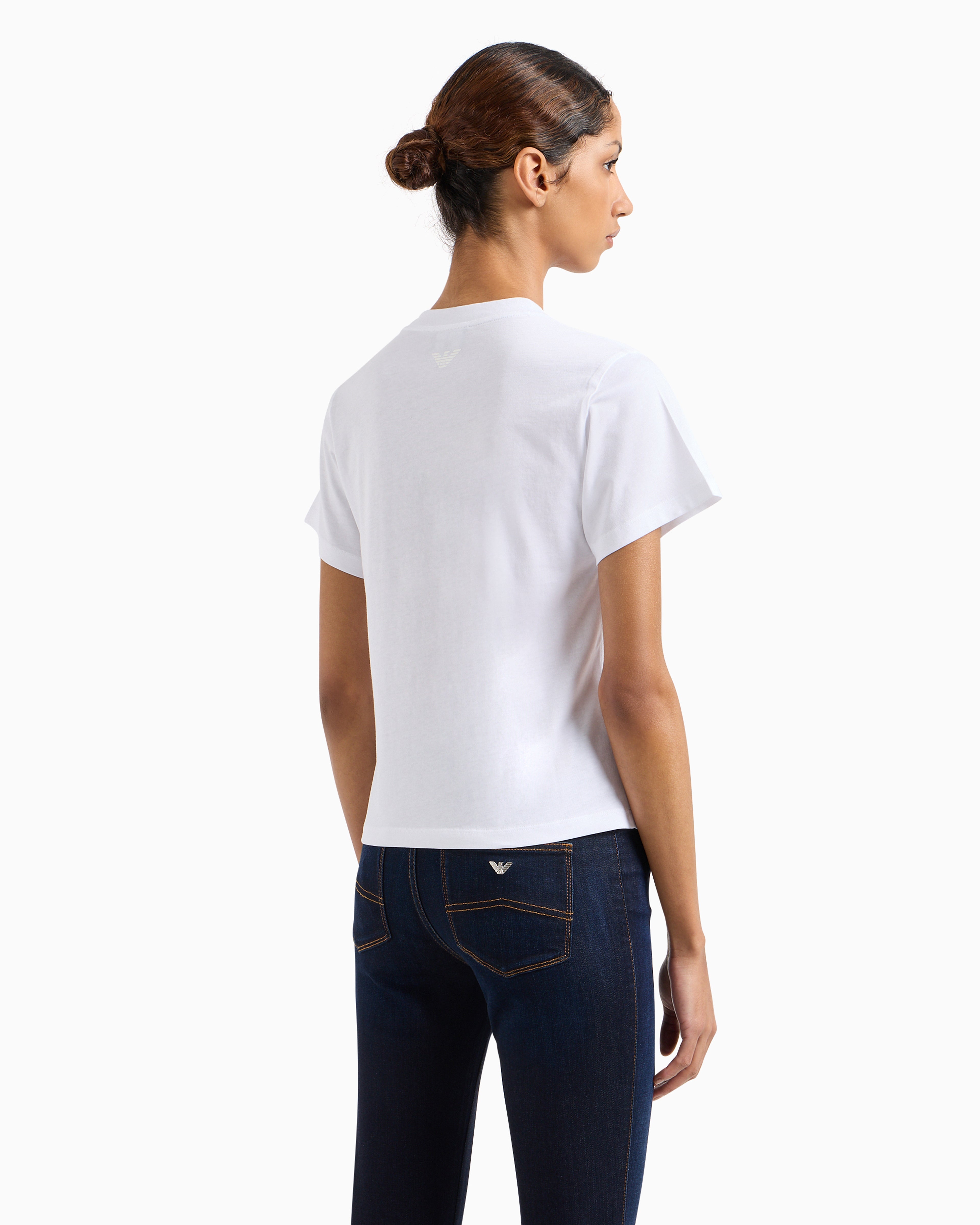 Emporio Armani ASV organic-jersey T-shirt with logo print