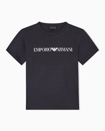Emporio Armani ASV organic-jersey T-shirt with logo print