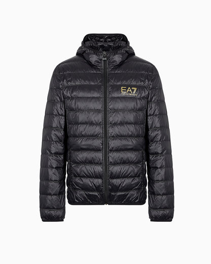 EA7 Packable hooded Core Identity puffer jacket