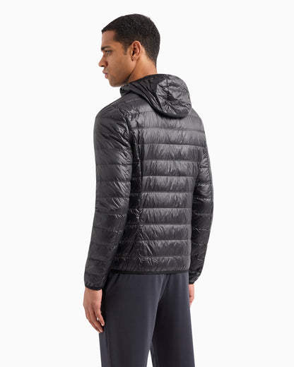 EA7 Packable hooded Core Identity puffer jacket
