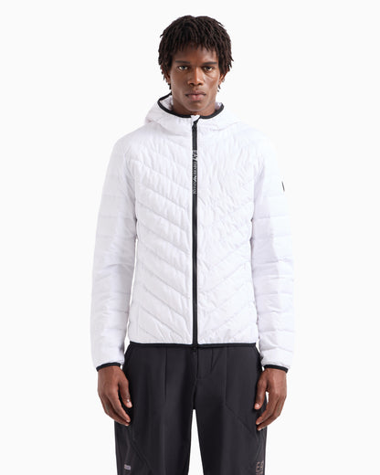EA7 Premium Shield packable hooded down jacket