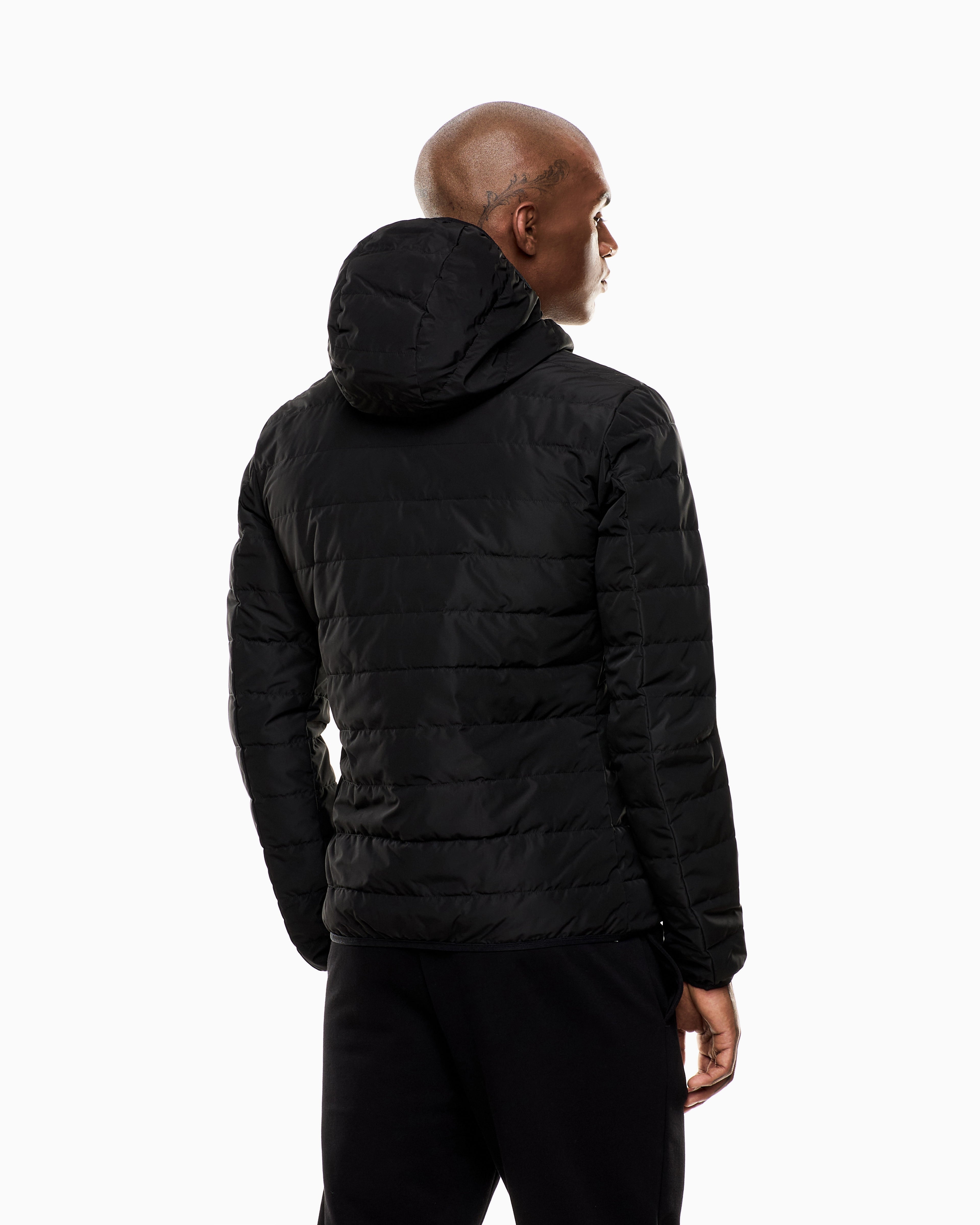 EA7 Premium Shield packable hooded down jacket