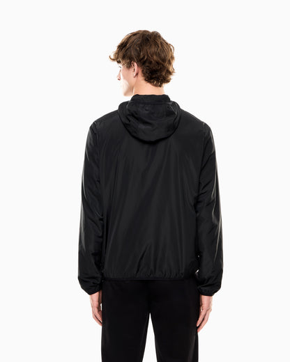 EA7 Technical hooded bomber with zip closure Core Identity