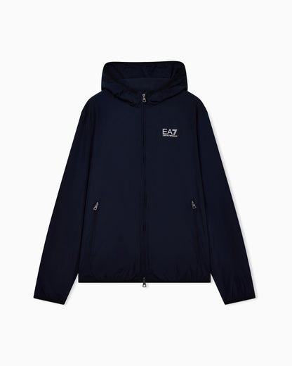 EA7 Technical hooded bomber with zip closure Core Identity