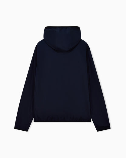 EA7 Technical hooded bomber with zip closure Core Identity