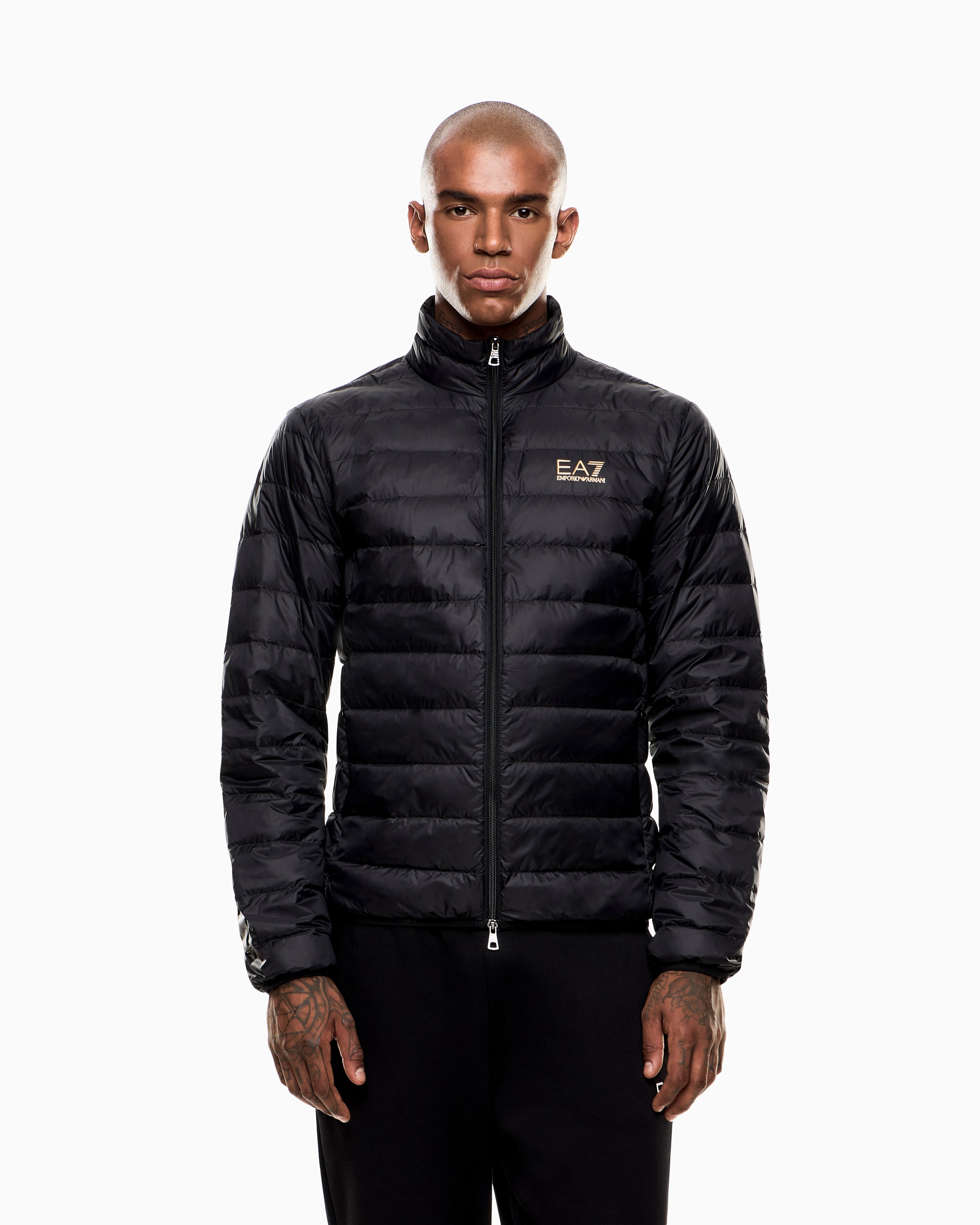 EA7 Packable down jacket with front zip Core Identity