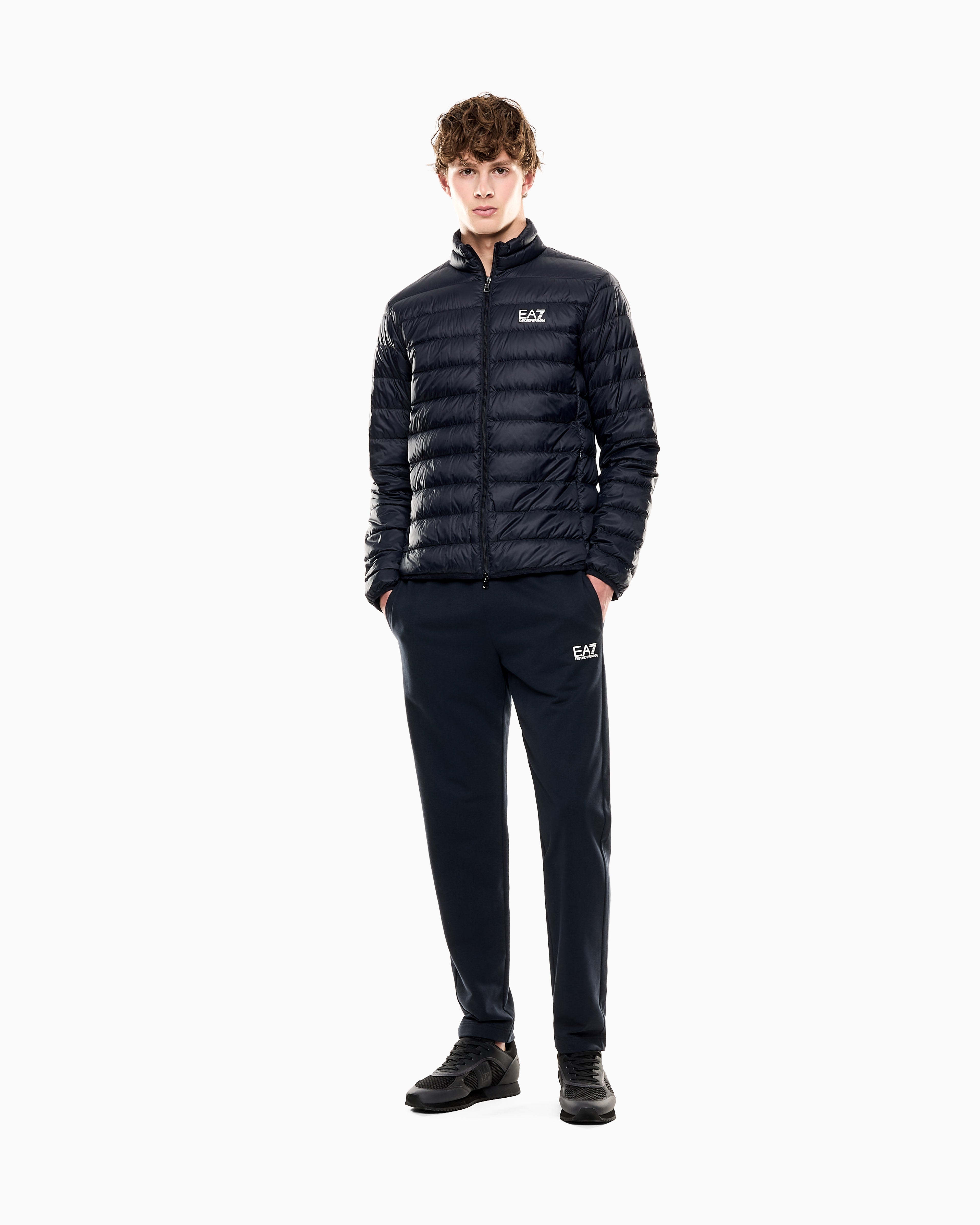 EA7 Packable down jacket with front zip Core Identity