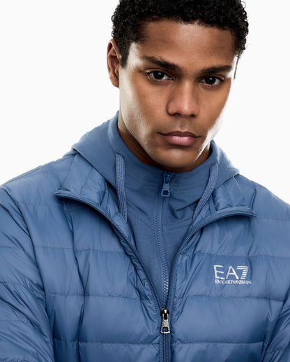 EA7 Packable down jacket with front zip Core Identity