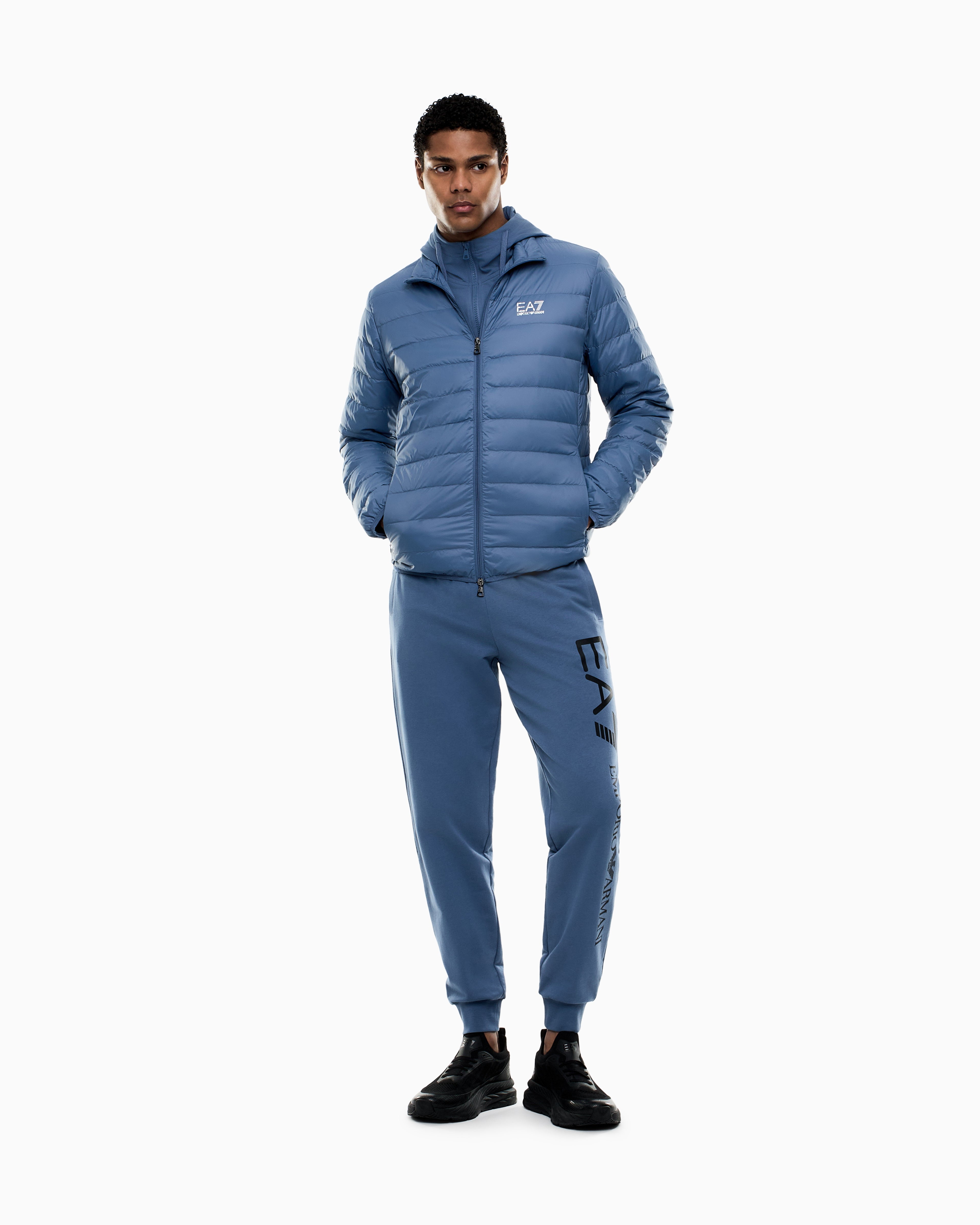EA7 Packable down jacket with front zip Core Identity
