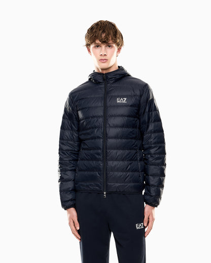 EA7 Insulated down jacket with fixed hood Core Identity