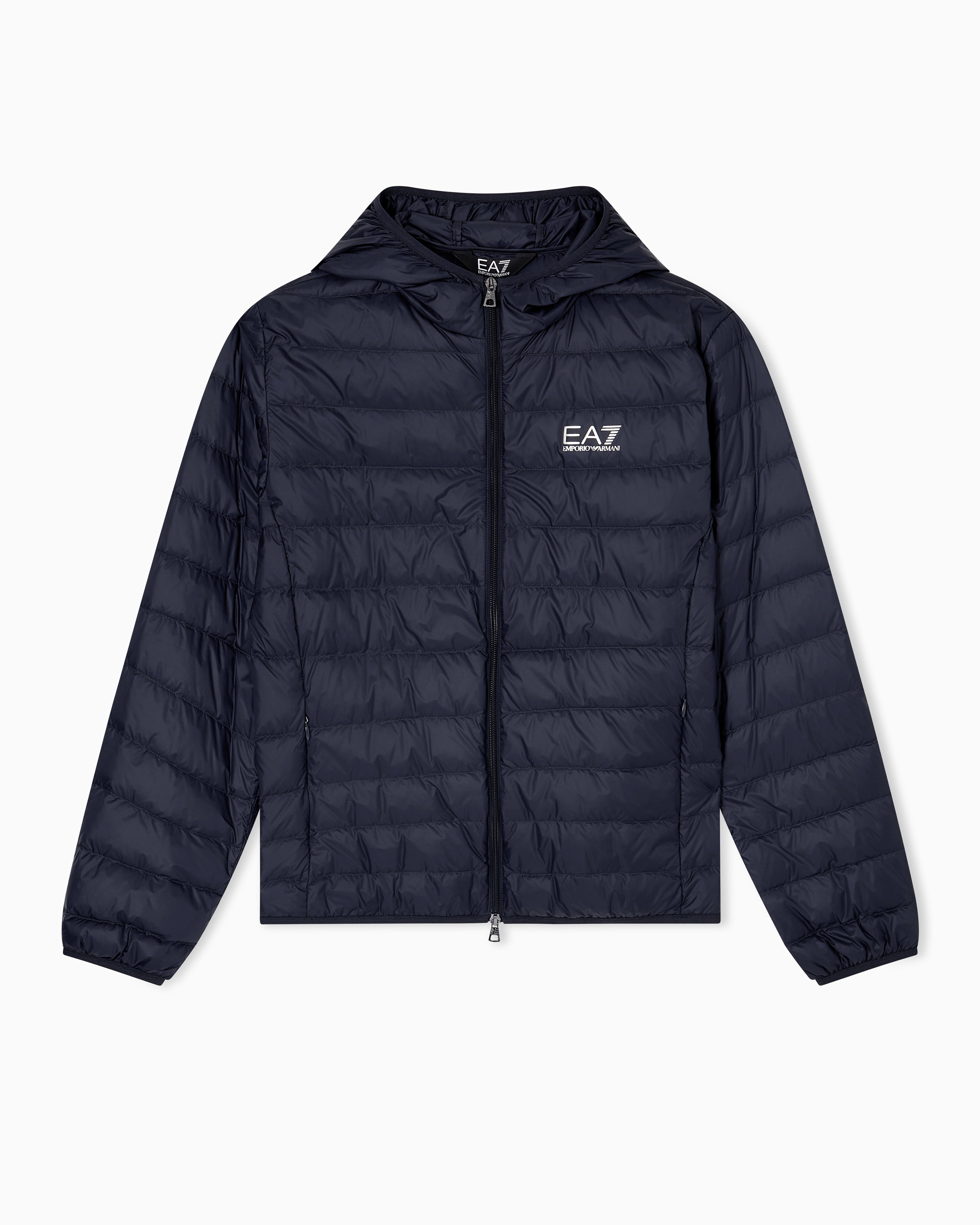 EA7 Insulated down jacket with fixed hood Core Identity