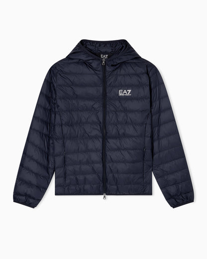 EA7 Insulated down jacket with fixed hood Core Identity