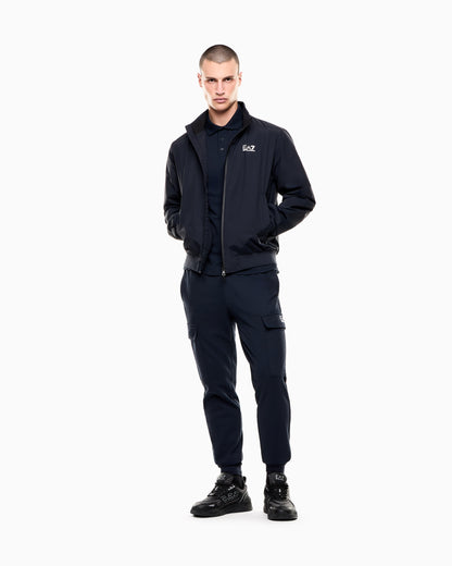 EA7 Core Identity stretch-cotton polo shirt