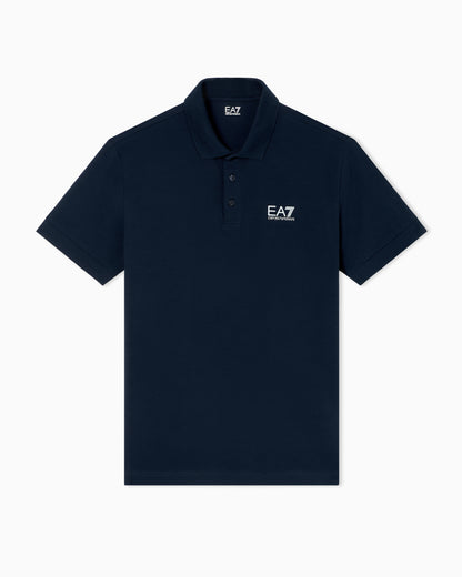 EA7 Core Identity stretch-cotton polo shirt