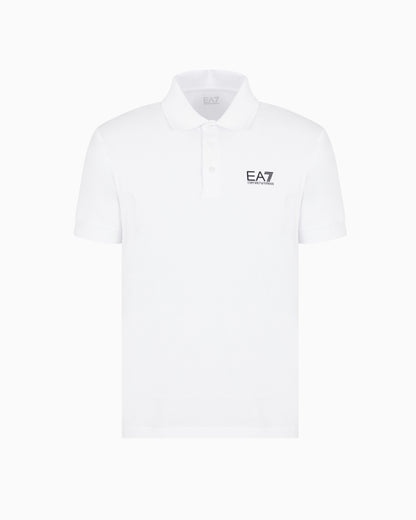 EA7 Core Identity stretch-cotton polo shirt