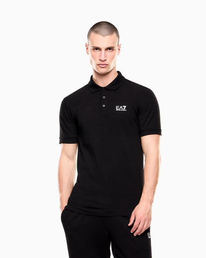 EA7 Core Identity stretch-cotton polo shirt