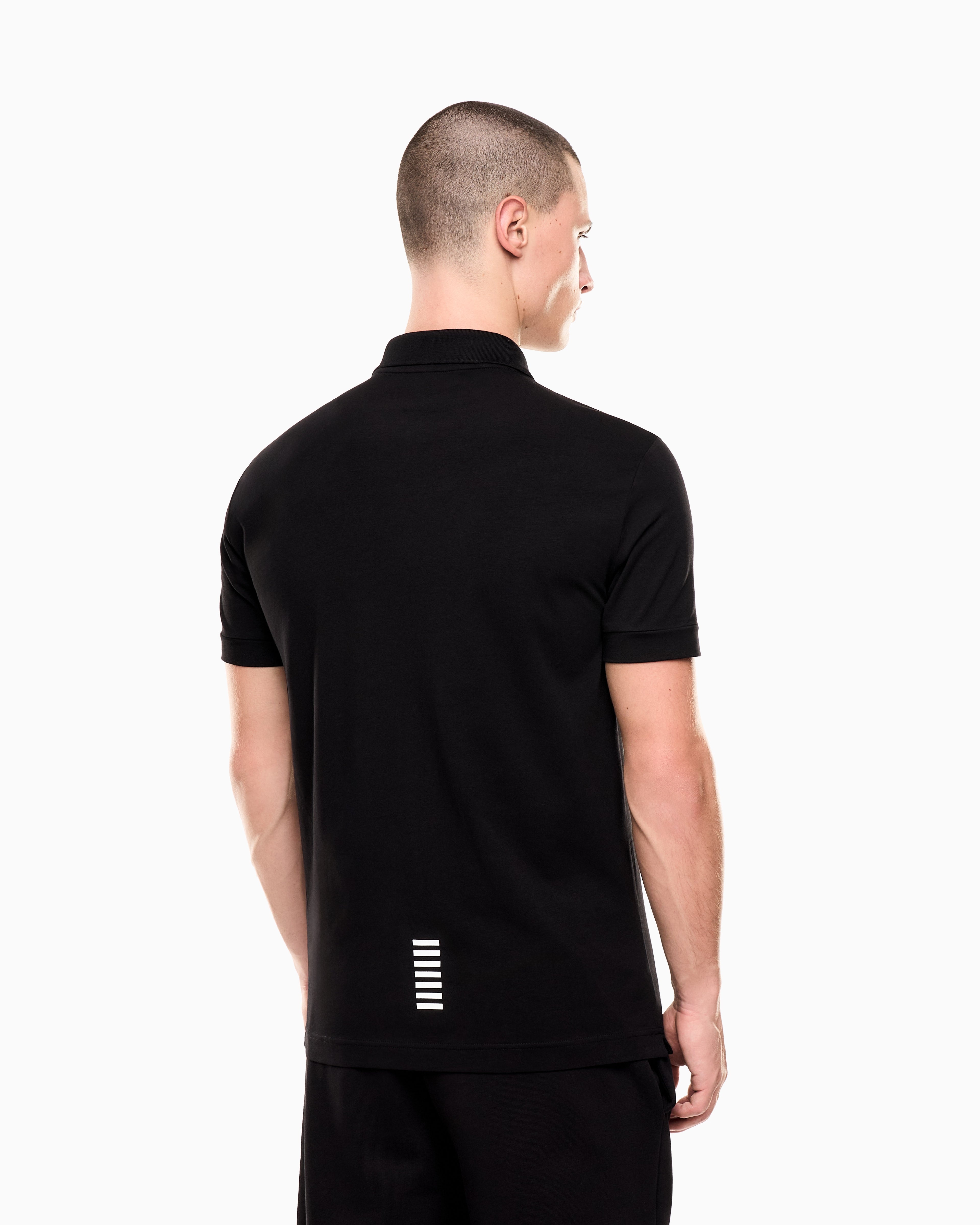 EA7 Core Identity stretch-cotton polo shirt