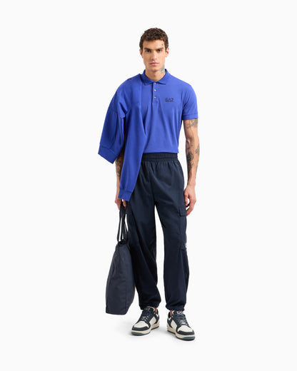 EA7 Core Identity stretch-cotton polo shirt