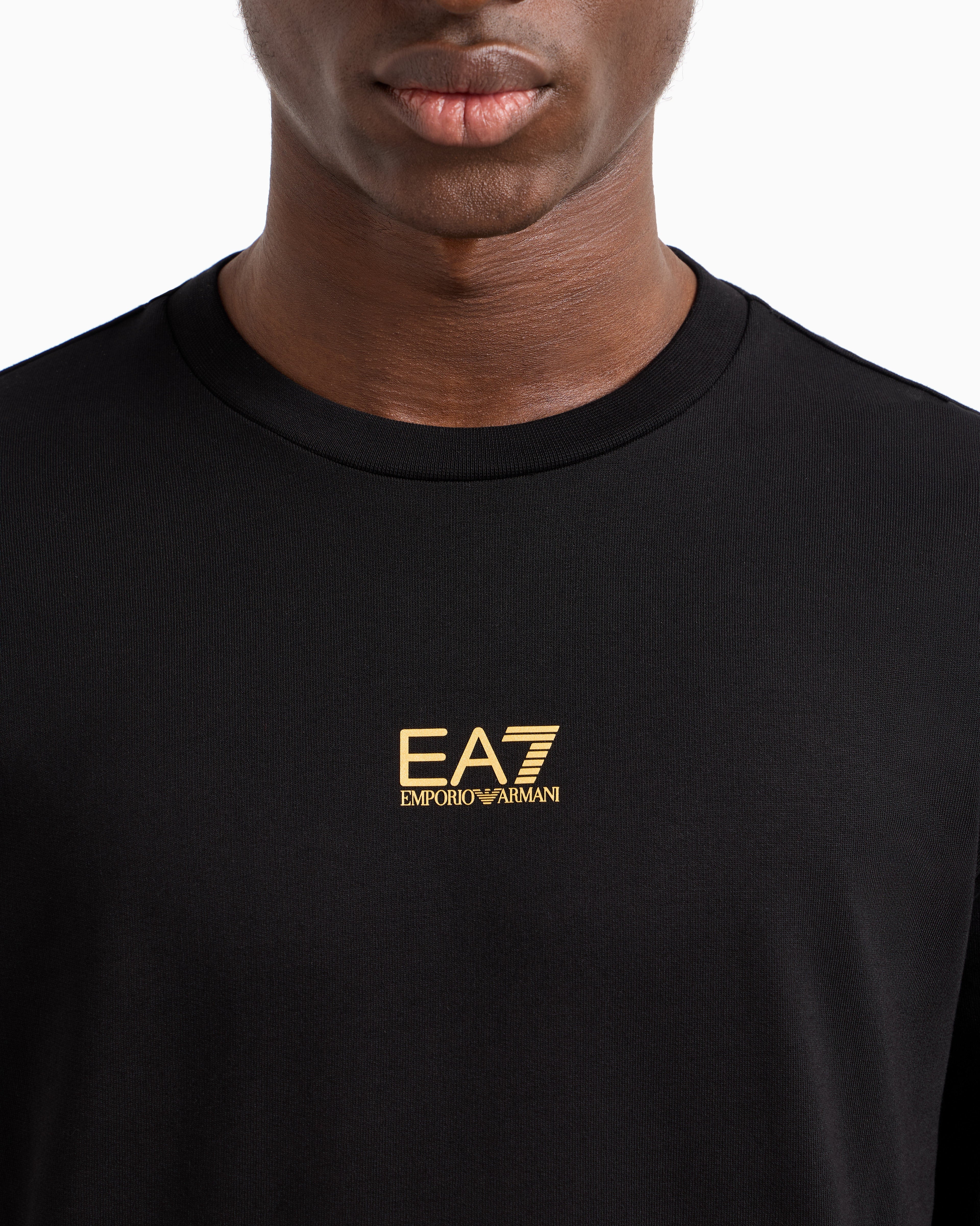 EA7 Core Identity cotton crew-neck sweatshirt