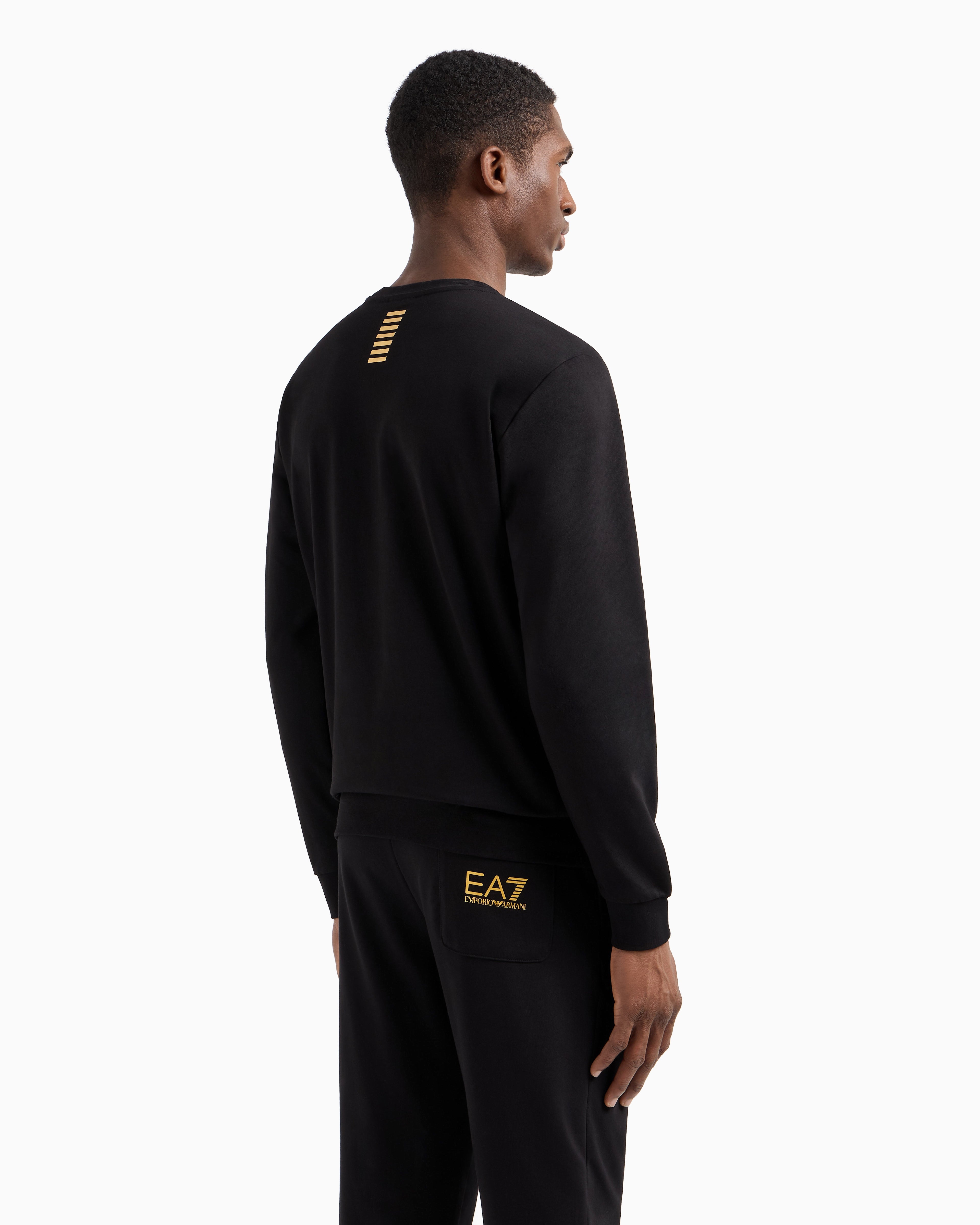 EA7 Core Identity cotton crew-neck sweatshirt
