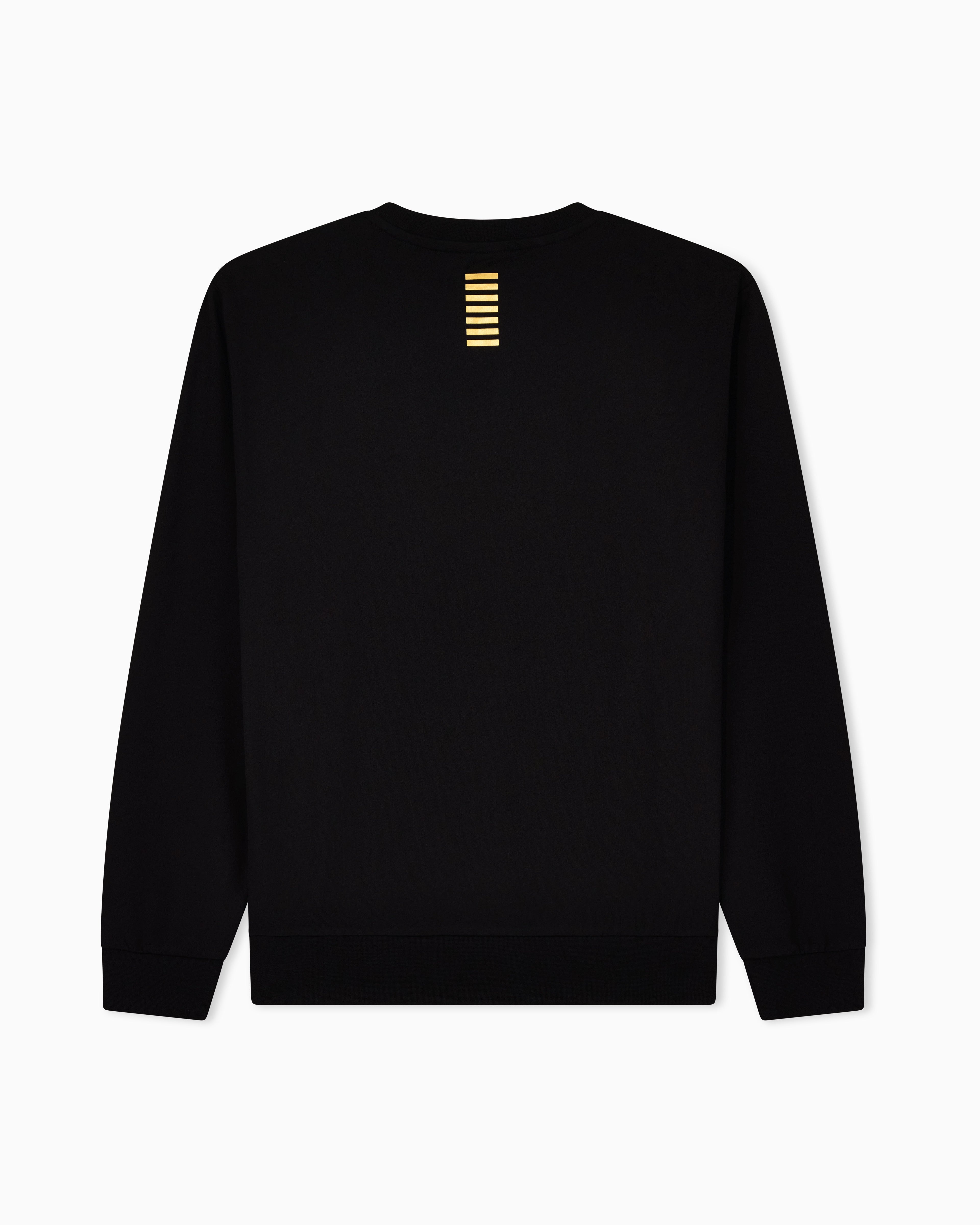 EA7 Long sleeve sweatshirt in cotton with logo Core Identity