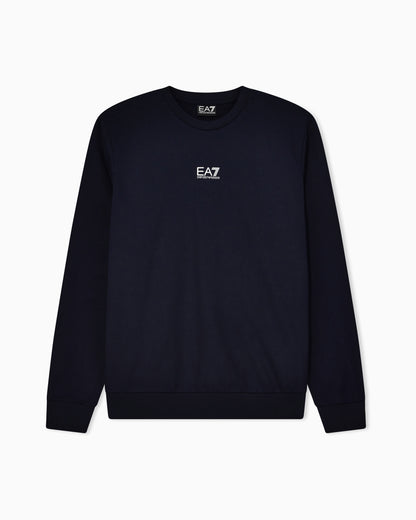 EA7 Long sleeve sweatshirt in cotton with logo Core Identity