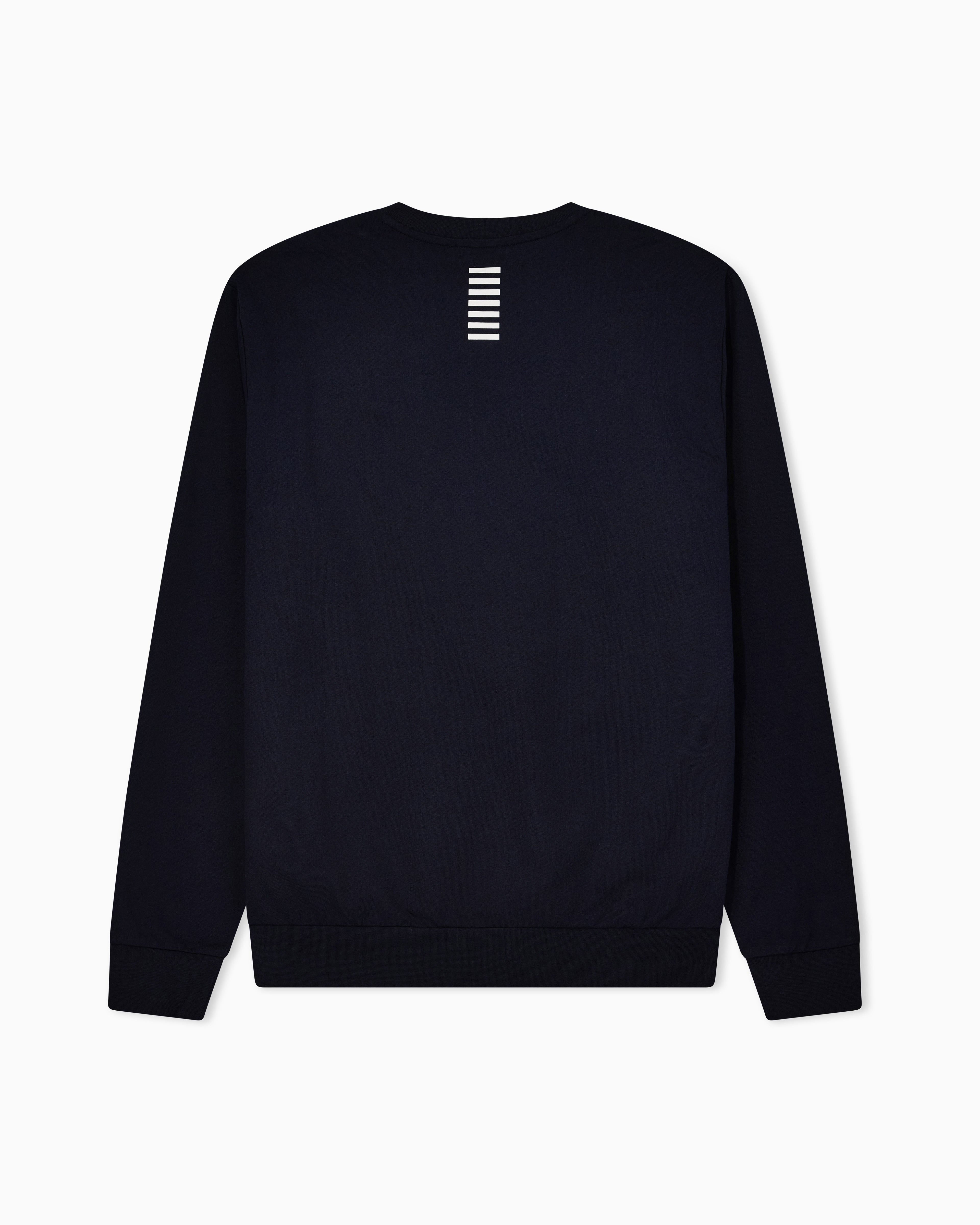 EA7 Long sleeve sweatshirt in cotton with logo Core Identity
