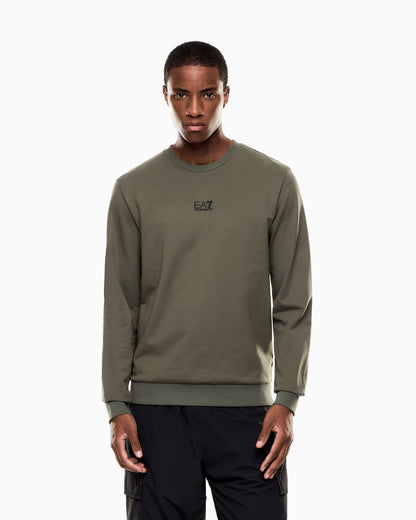 EA7 Core Identity cotton crew-neck sweatshirt