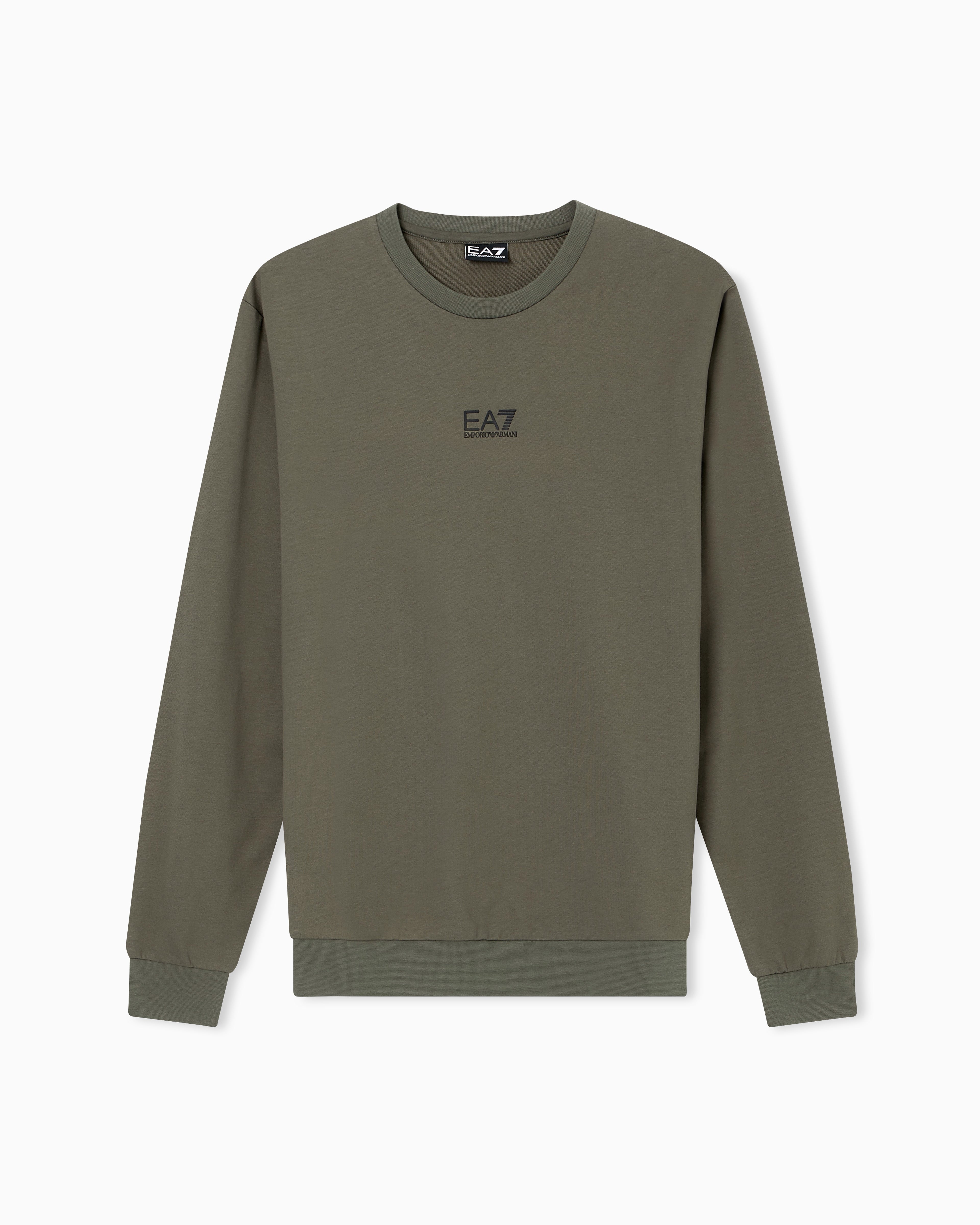 EA7 Core Identity cotton crew-neck sweatshirt