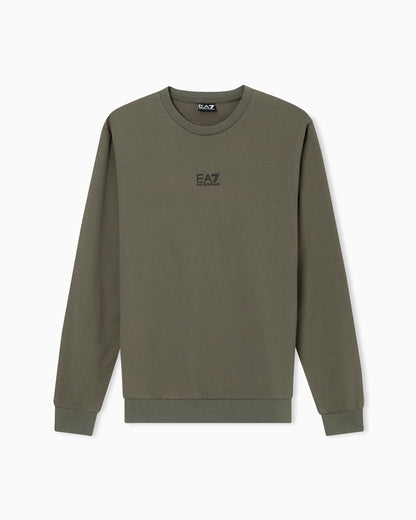 EA7 Core Identity cotton crew-neck sweatshirt