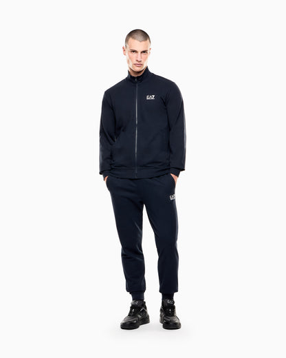 EA7 Core Identity cotton zip-up sweatshirt