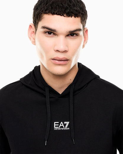 EA7 Cotton pullover hooded sweatshirt from Core Identity
