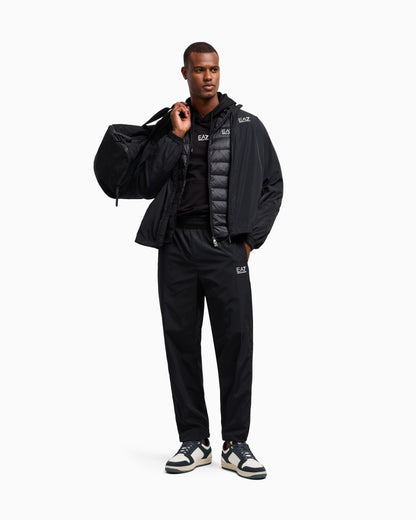 EA7 Core Identity cotton hooded sweatshirt