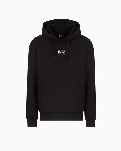 EA7 Core Identity cotton hooded sweatshirt