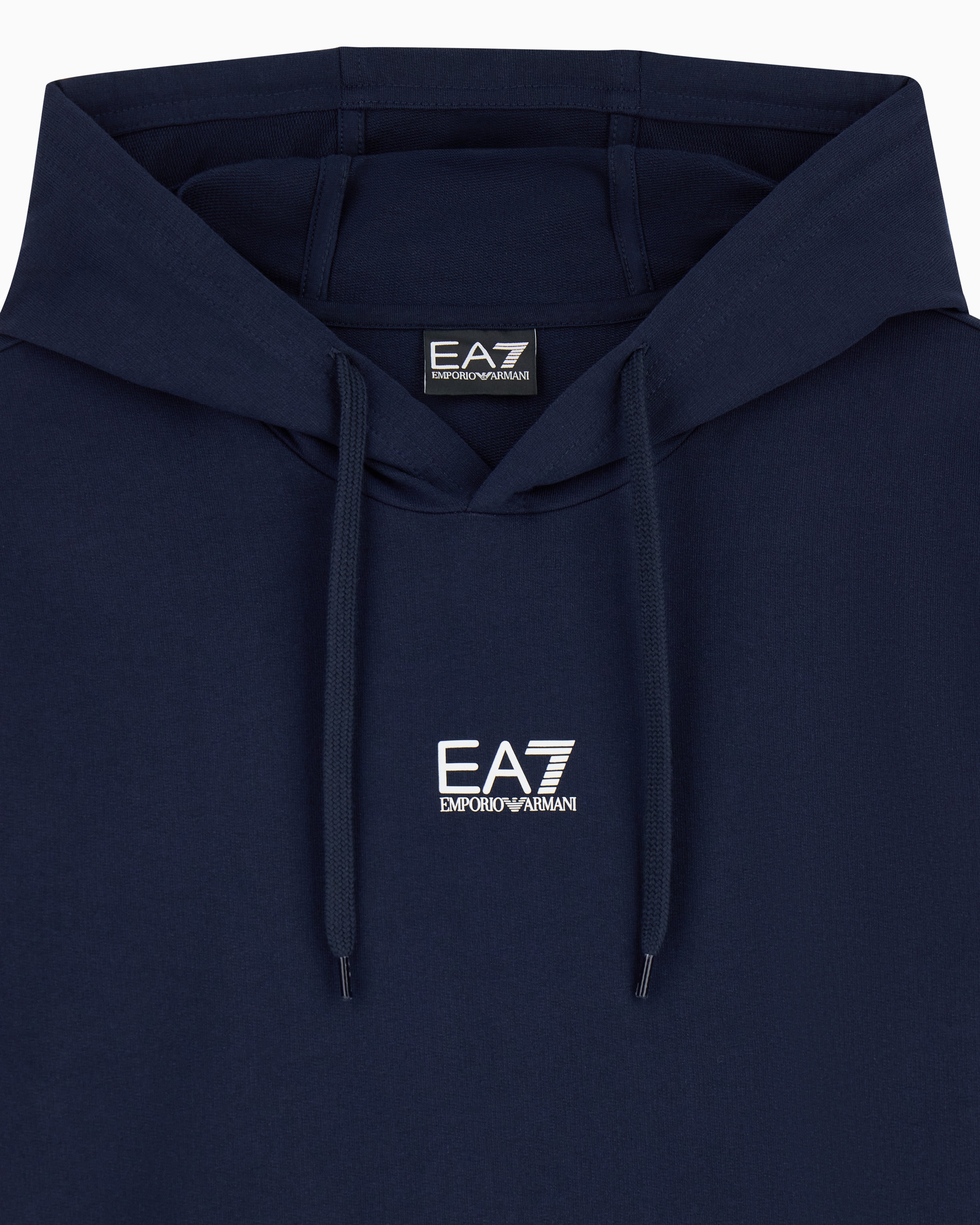 EA7 Cotton pullover hooded sweatshirt from Core Identity